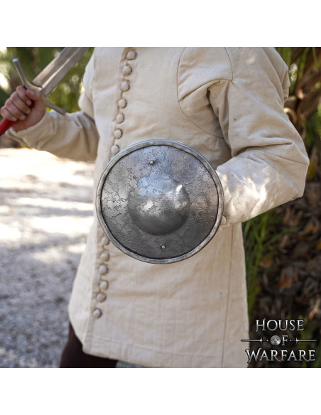 Medieval Round Buckler in Steel,...