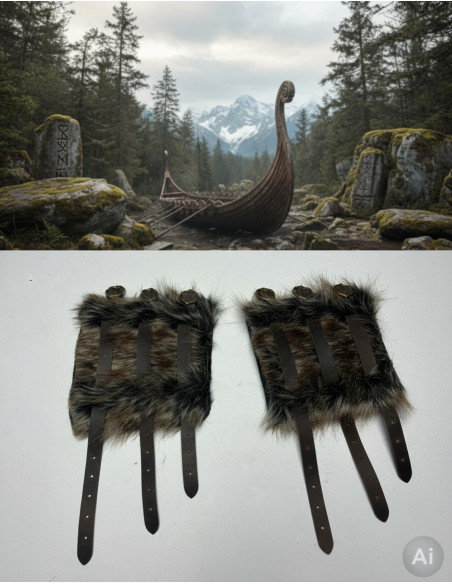 Hastein Viking Bracelets with Hair...