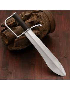 Confederate Civil War Bowie Knife with Leather Sheath