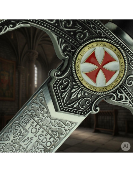 Decorated Templar sword