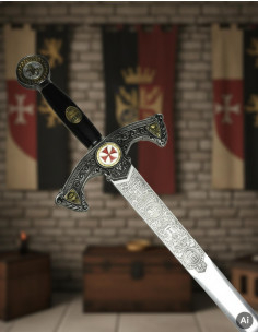 Decorated Templar sword