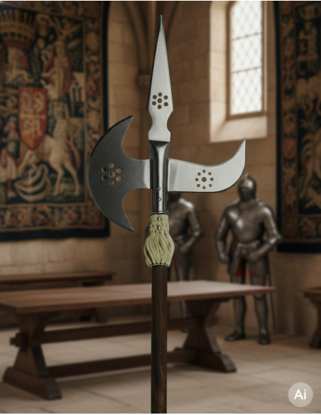 Spanish medieval halberd s. 16th