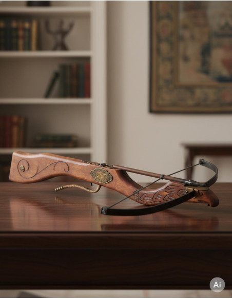 Medieval deer head crossbow, 60 cms.