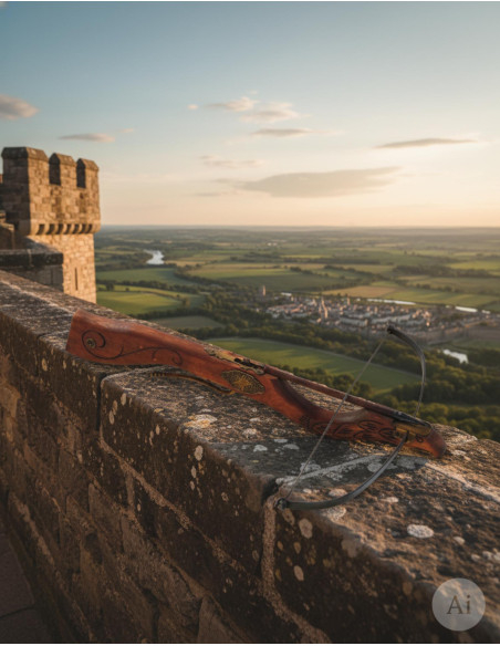 Medieval deer head crossbow, 60 cms.