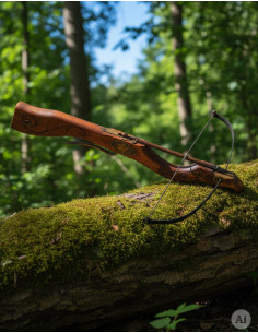 Medieval deer head crossbow, 60 cms.