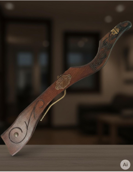 Medieval deer head crossbow, 60 cms.