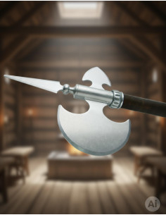 Rustic medieval axe, 61 cms. 2