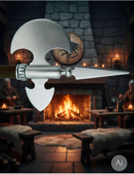 Rustic medieval axe, 61 cms.