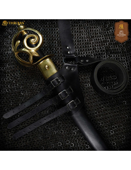 Medieval Black Leather Sword Hanger...