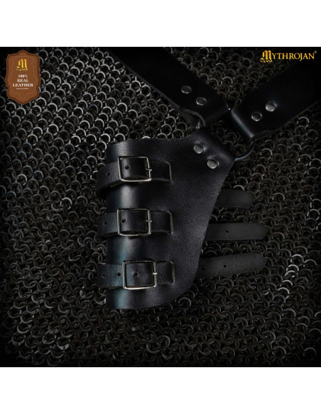 Medieval Black Leather Sword Hanger...