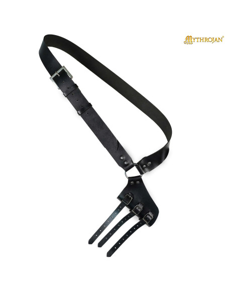 Medieval Black Leather Sword Hanger...