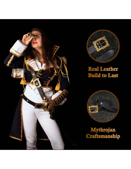 Renaissance Medieval Belt, Black...