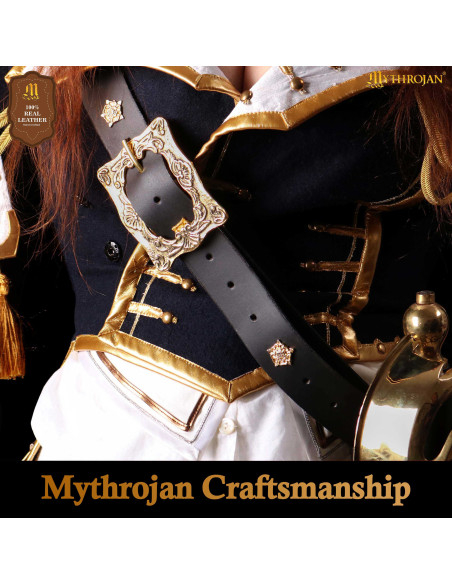 Renaissance Medieval Belt, Black...