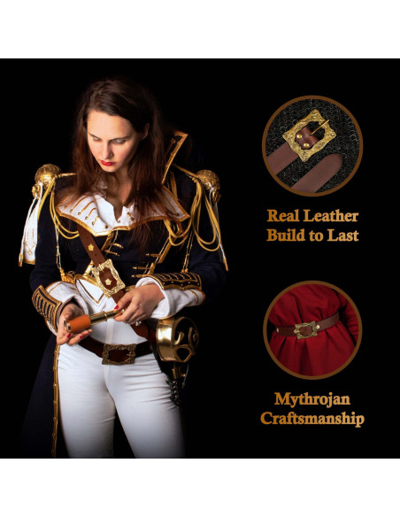 Renaissance Medieval Brown Leather...