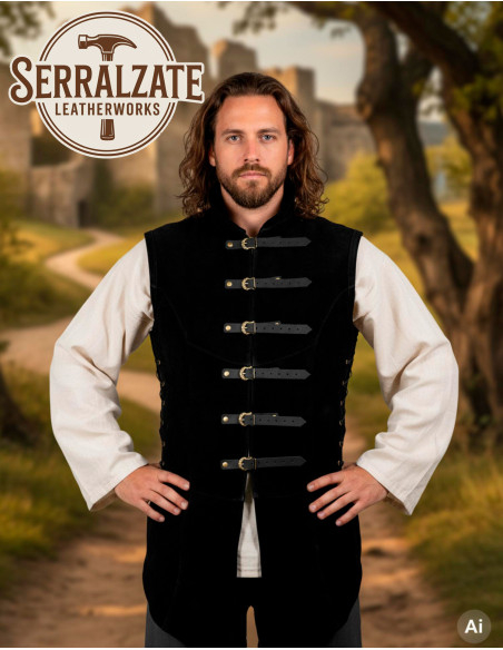 Adjustable Medieval Vest Arturo in...