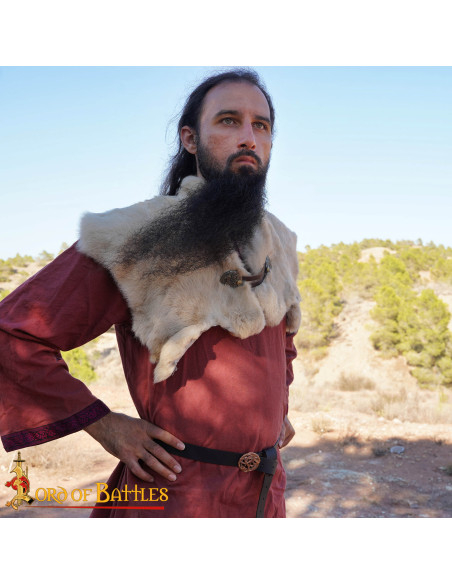 Medieval Leather Belt with Celtic...