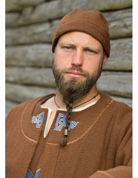 Authentic Viking Wool Hat Brown...