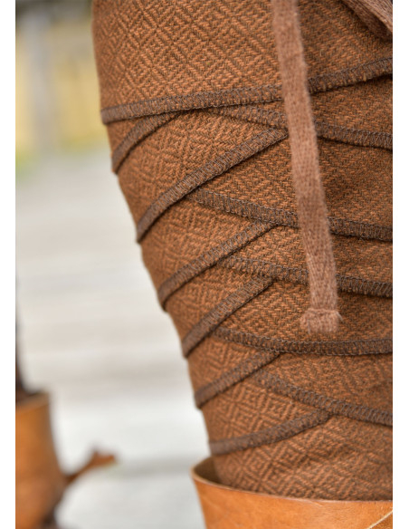 Viking Wool Wraps in Brown Diamond Twill