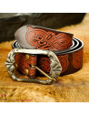 Viking Belt with Copper Brass Buckle