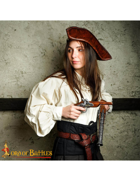 Viking Belt with Copper Brass Buckle