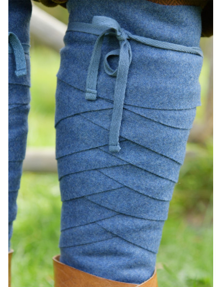 Blue Wool Winingas for Historical Attire