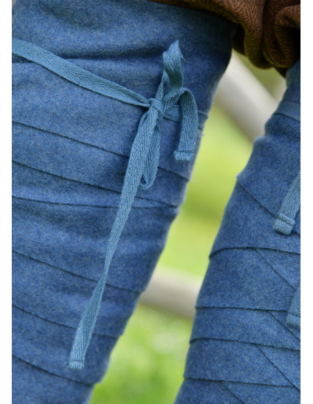 Blue Wool Winingas for Historical Attire