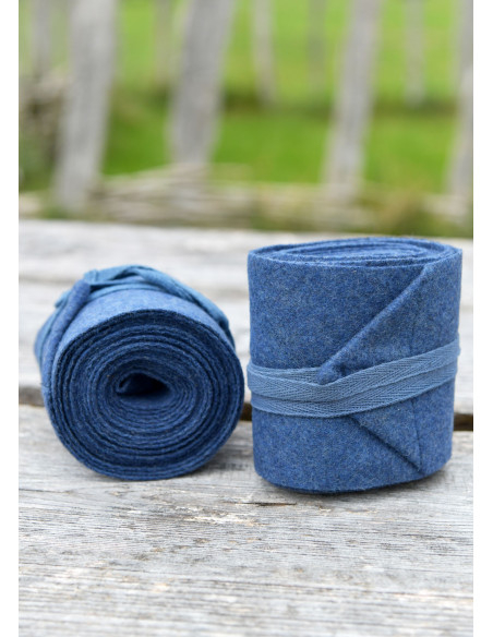 Blue Wool Winingas for Historical Attire