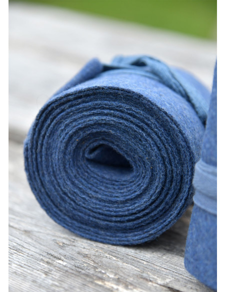 Blue Wool Winingas for Historical Attire