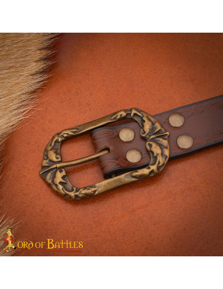 Medieval Brown Leather Belt - North...