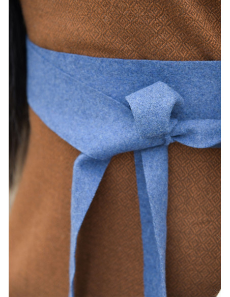 Blue Wool Viking Belt for...