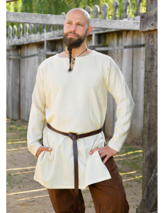 Bjane Viking Tunic in Natural Wool, Comfortable Recreation