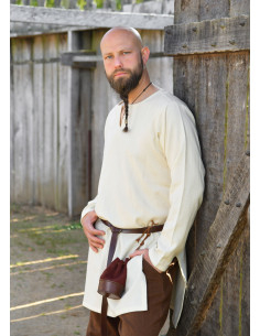 Bjane Viking Tunic in Natural Wool, Comfortable Recreation 2