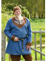 Esben Blue Wool Viking Tunic with Celtic Embroidery