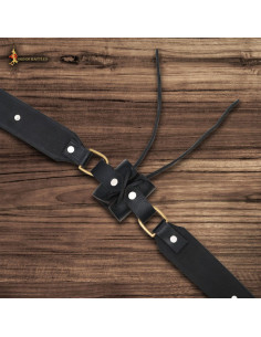 Tahalì Leather Sword Belt, Black 2