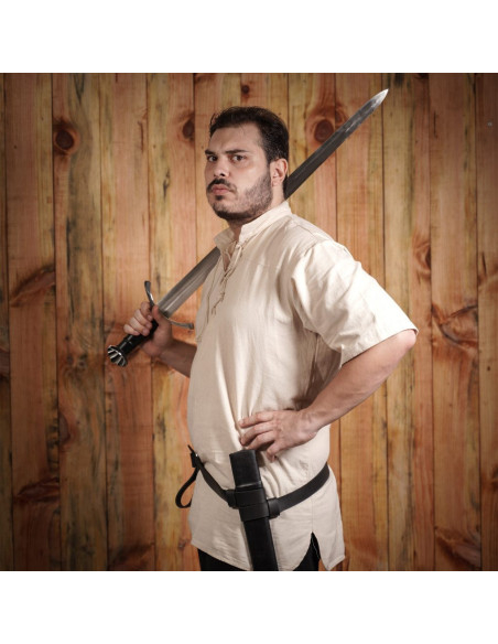 Tahalì Leather Sword Belt, Black