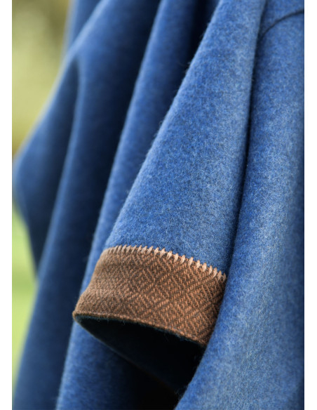 Historical Blue Brown Viking Dress...