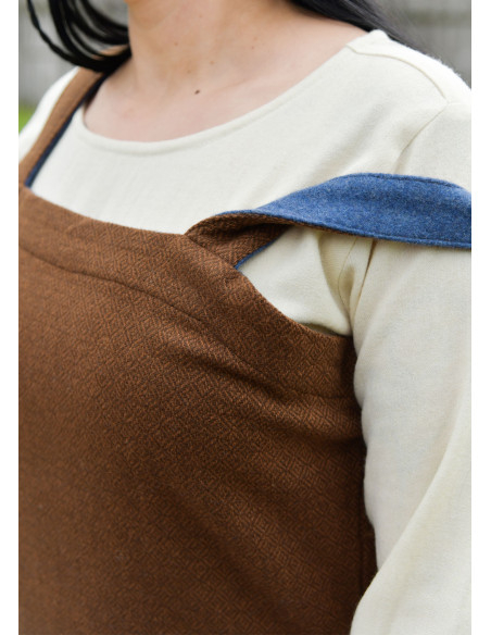 Annik Brown Diamond Twill Wool Viking...