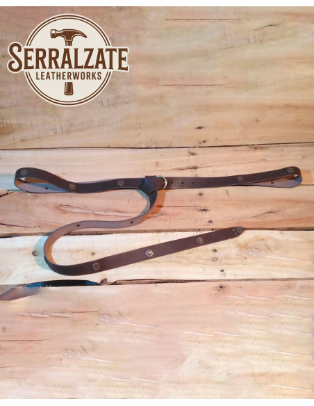 Julienne Long Medieval Belt, Dark Brown