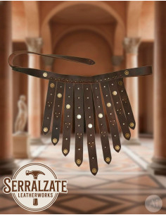 Roman Legionary Leather Belt, Dark Brown