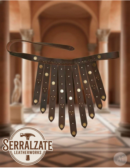 Roman Legionary Leather Belt, Dark Brown