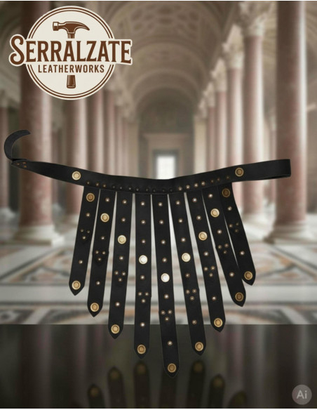 Roman Legionary Belt in Black Leather