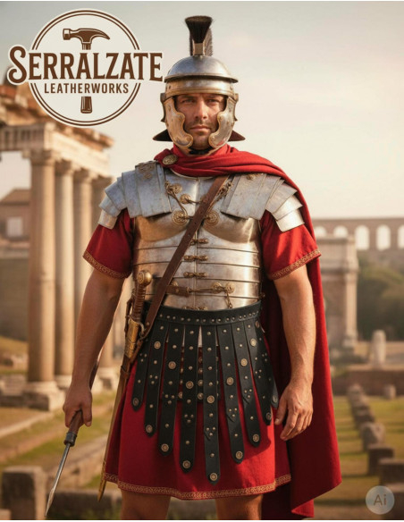 Roman Legionary Belt in Black Leather