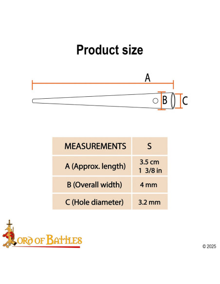 Set of 100 Medieval Brass Aglets for...