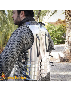 Medieval Steel Armor Model Vanguard with Leather Straps 2