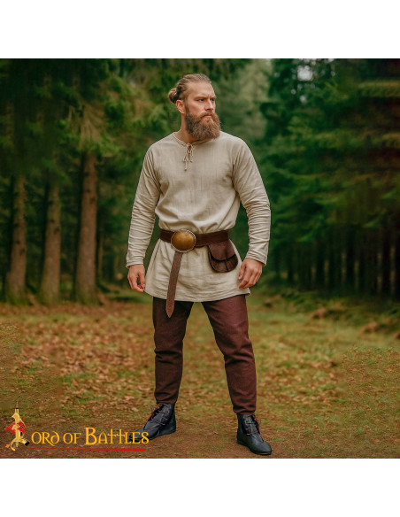 Medieval Black Leather Ankle Boots...