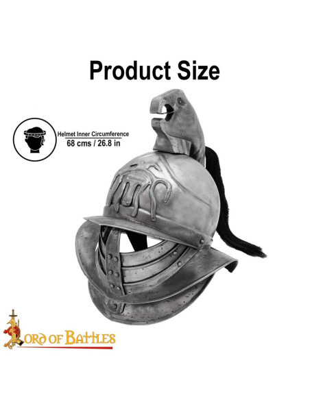 Roman Gladiator Helmet Spartacus, in...