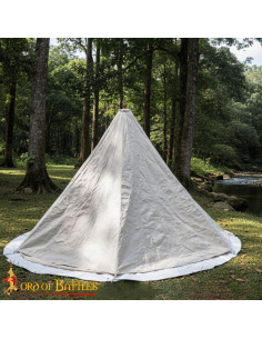 Durable Medieval Cone Tent in Natural Canvas 2