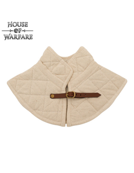 Quilted Medieval Gorget with Strap,...