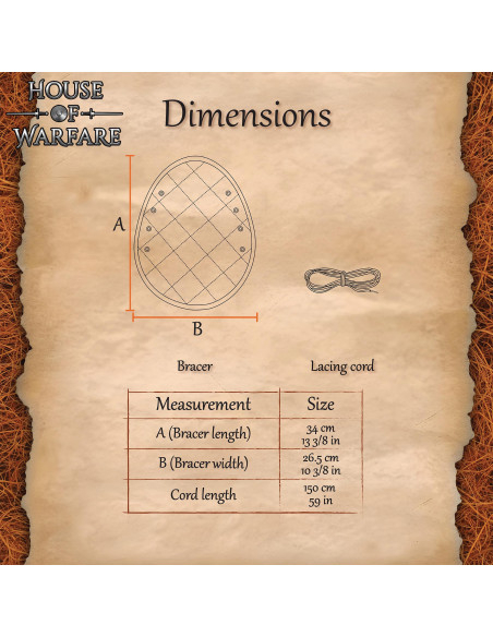Medieval Padded Arm Bracers 2 Layers...