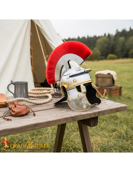Roman Centurion Helmet with Red...